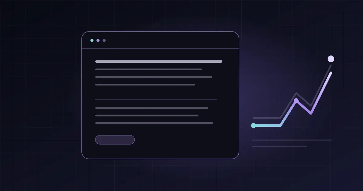 A page of reading lines beside a bright signal moving across a calm grid.